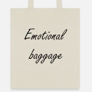 Emotional baggage tote bag